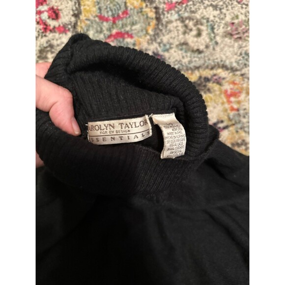 Carolyn Taylor black turtleneck sweater - Picture 2 of 3